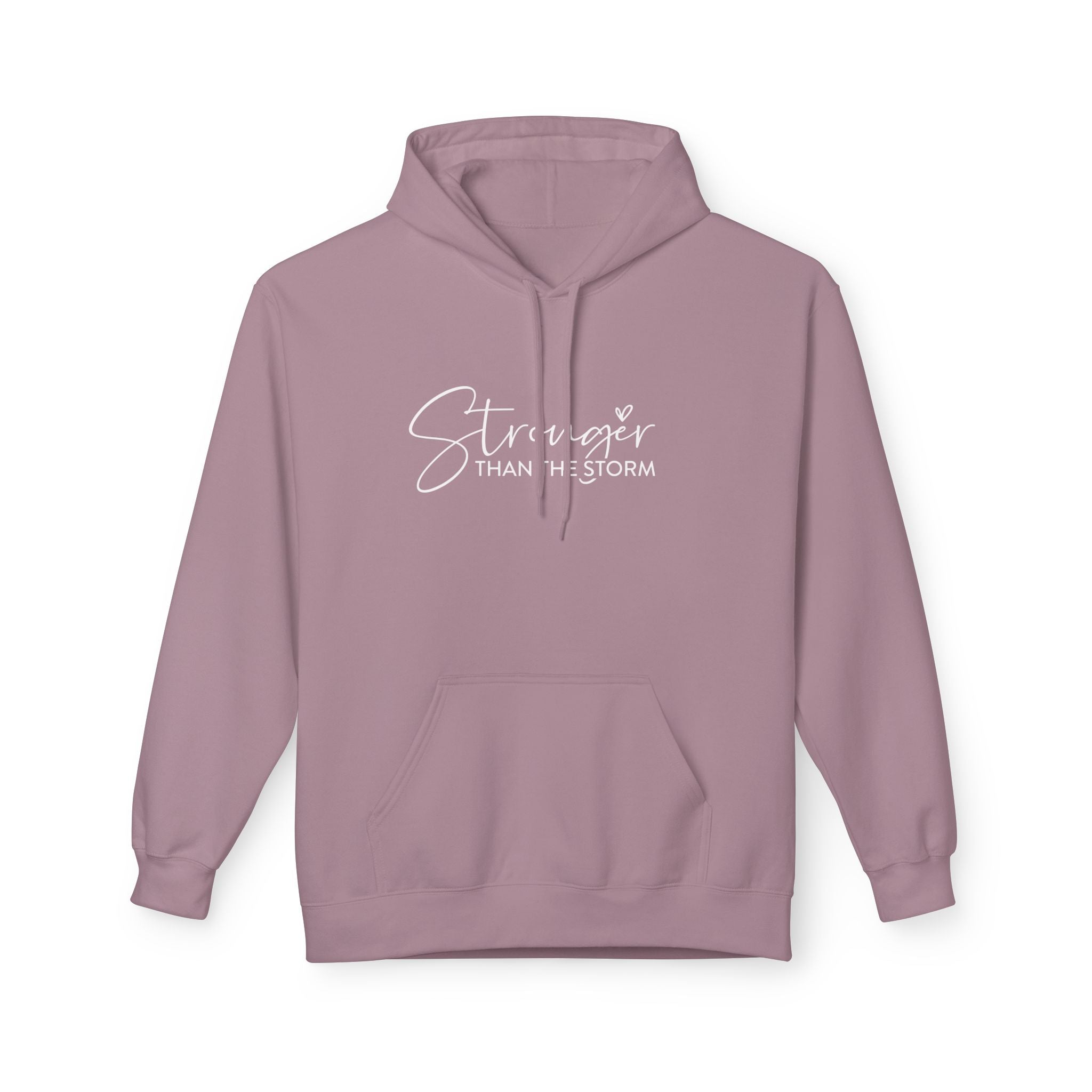Stronger Than the Storm Hoodie | Inspirational Fleece Hoodie for Women