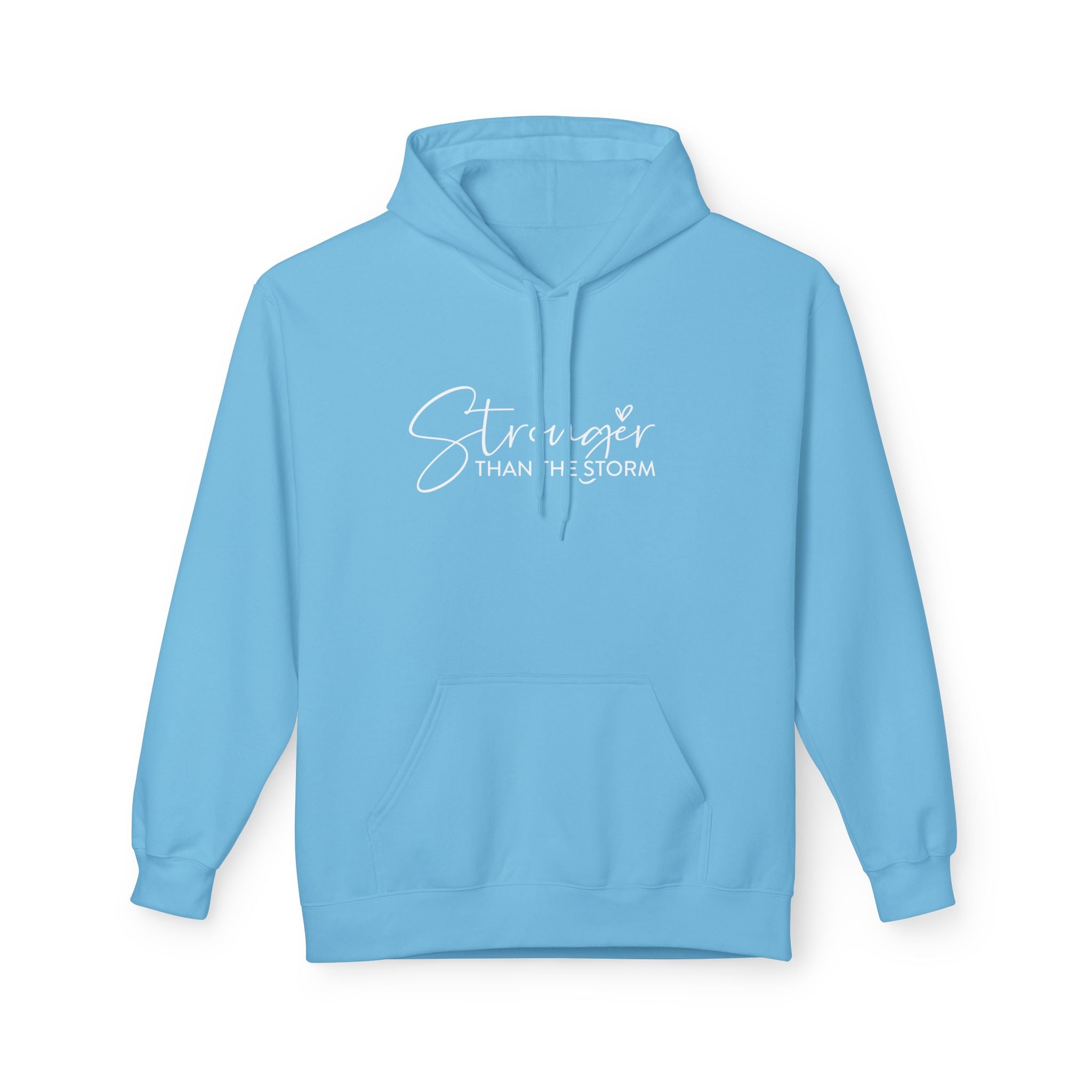Stronger Than the Storm Hoodie | Inspirational Fleece Hoodie for Women
