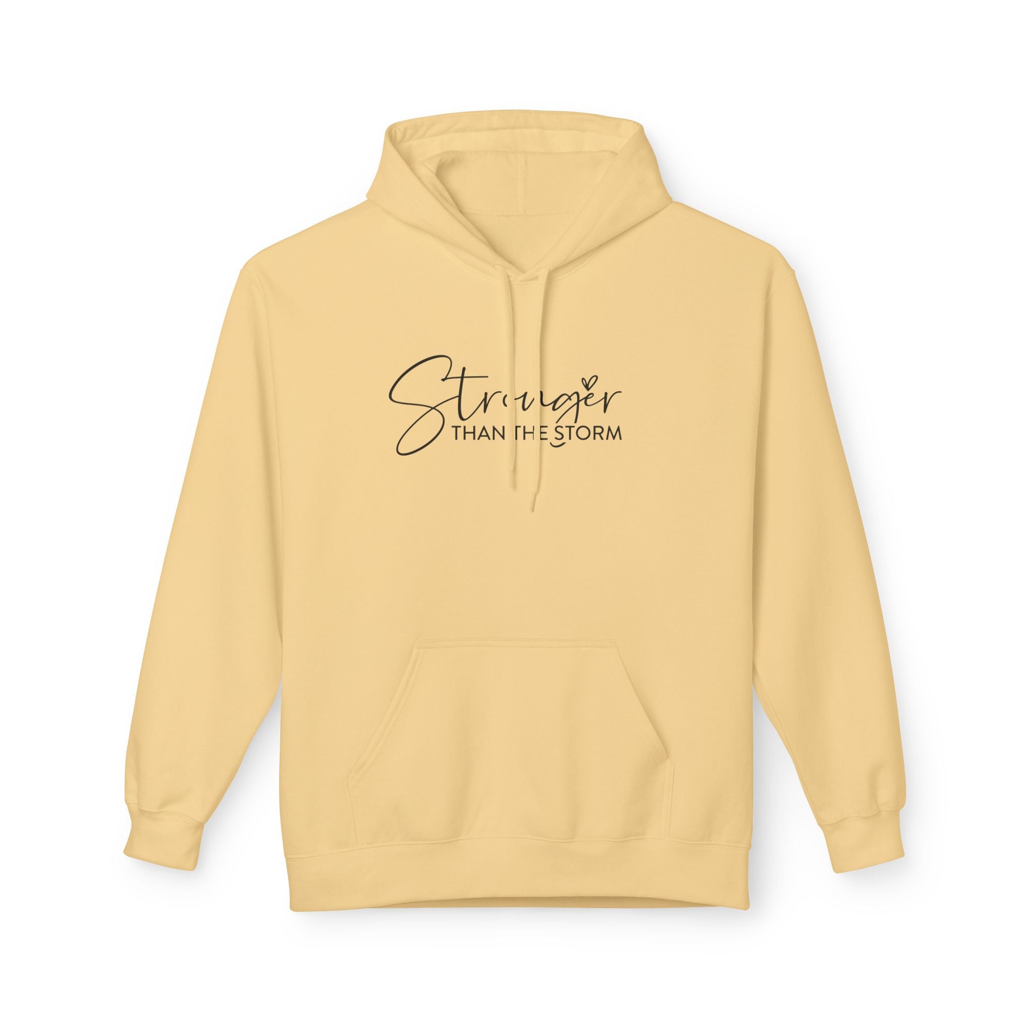 Stronger Than the Storm Hoodie | Inspirational Fleece Hoodie for Women