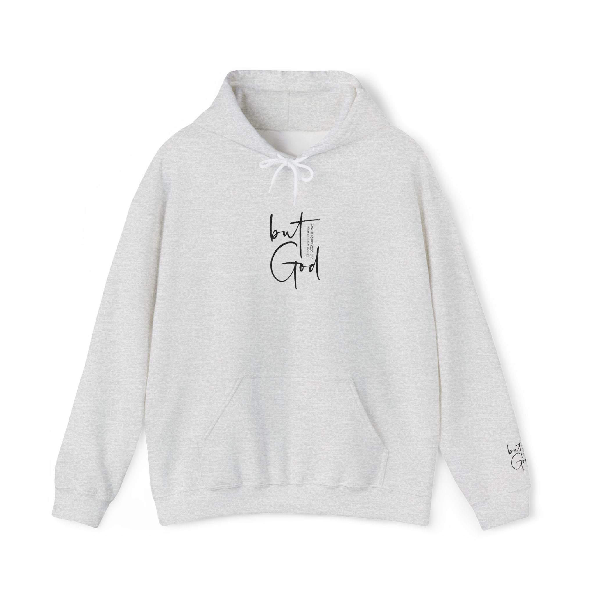 But God Embroidered Hoodie | Christian Faith Hoodie