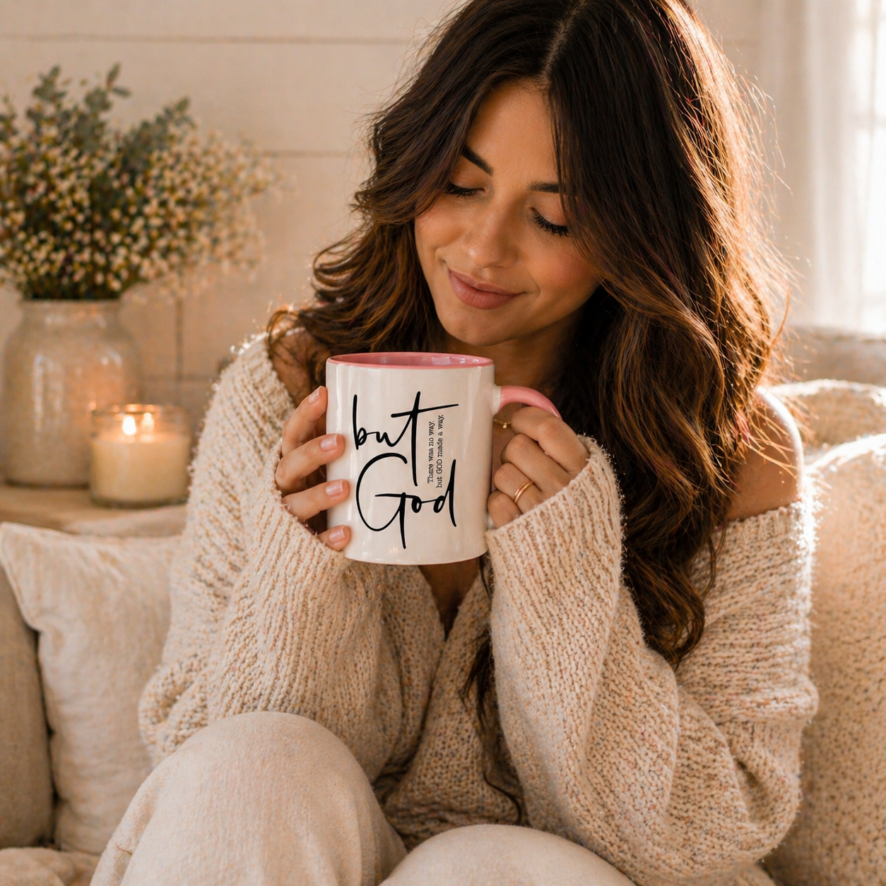 Christian Coffee Mug “But God” | Faith-Based Gift for Women | 11oz & 15oz