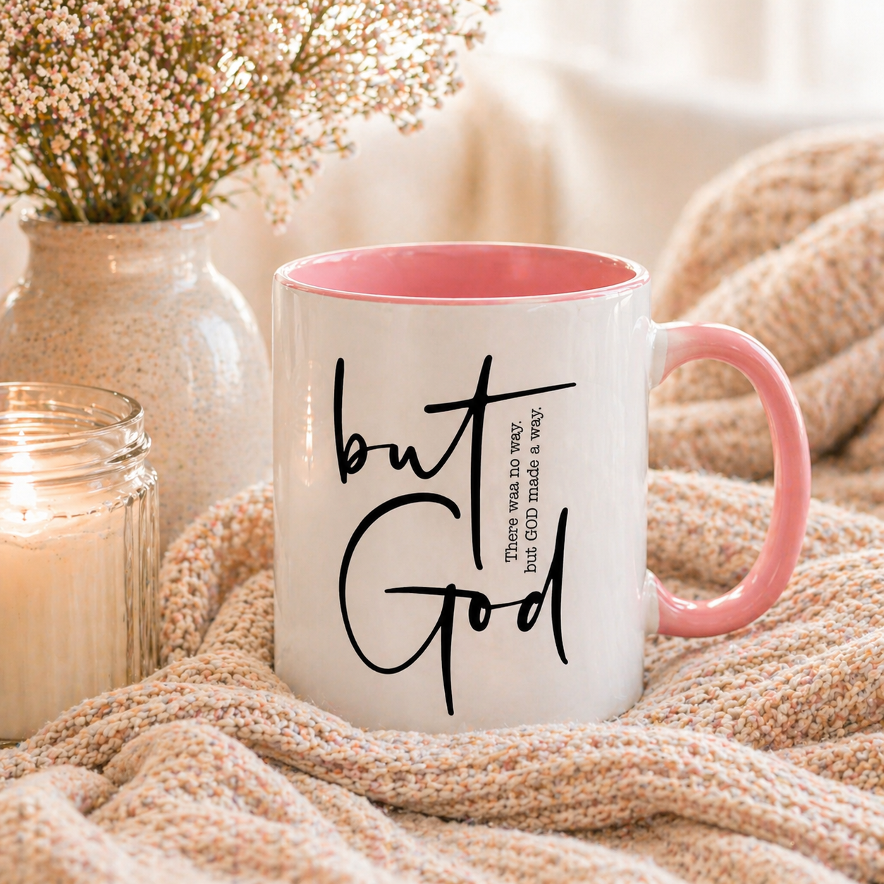 Christian Coffee Mug “But God” | Faith-Based Gift for Women | 11oz & 15oz