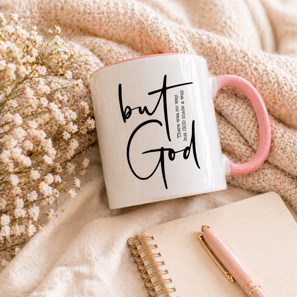 Christian Coffee Mug “But God” | Faith-Based Gift for Women | 11oz & 15oz