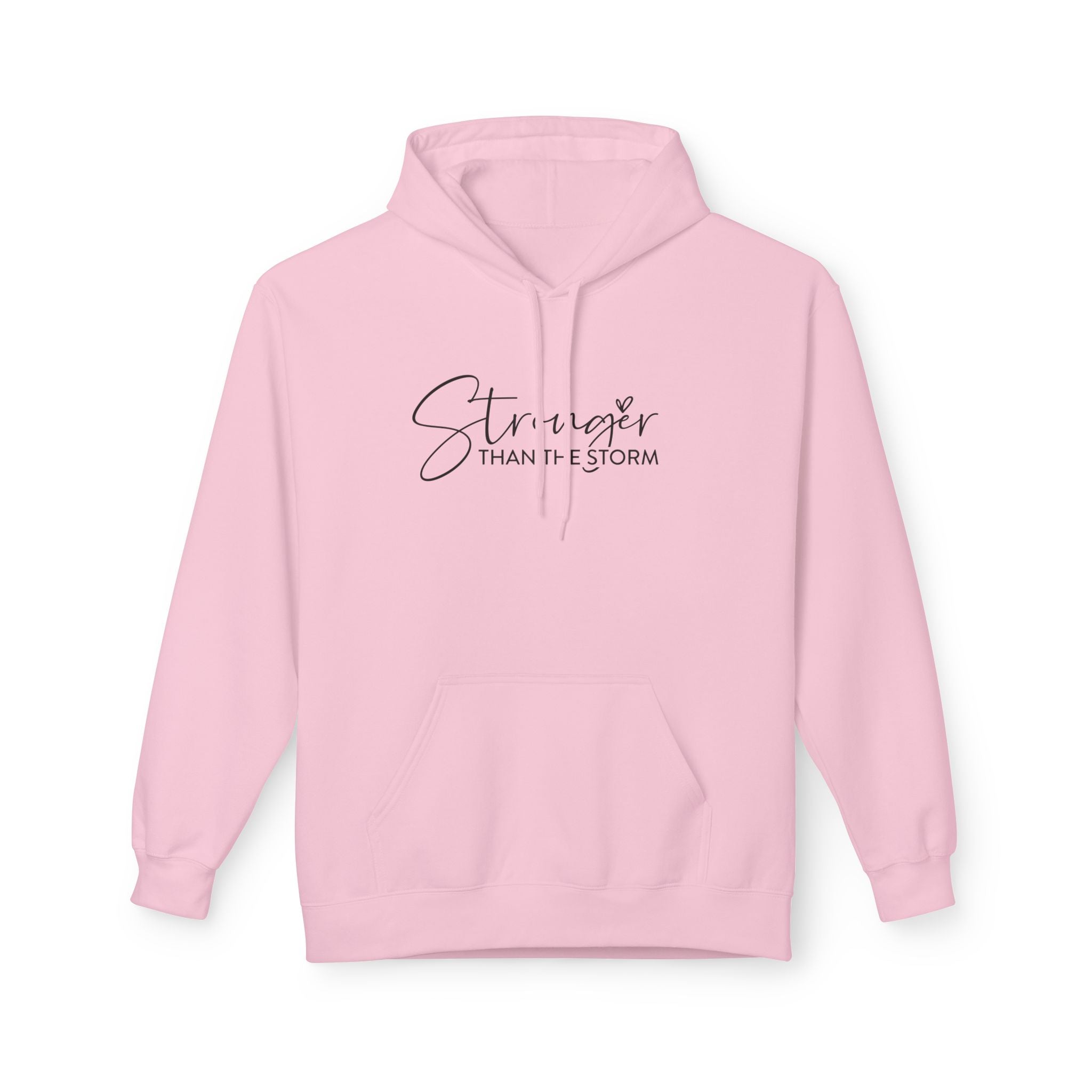 Stronger Than the Storm Hoodie | Inspirational Fleece Hoodie for Women