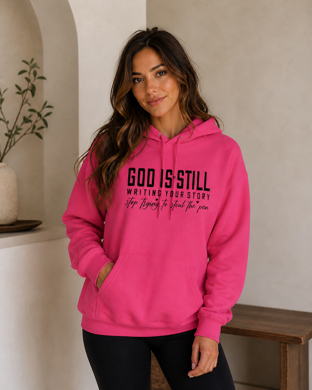 God Is Still Writing Your Story Hoodie – Christian Faith Hoodie for Women | Inspirational Scripture Sweatshirt