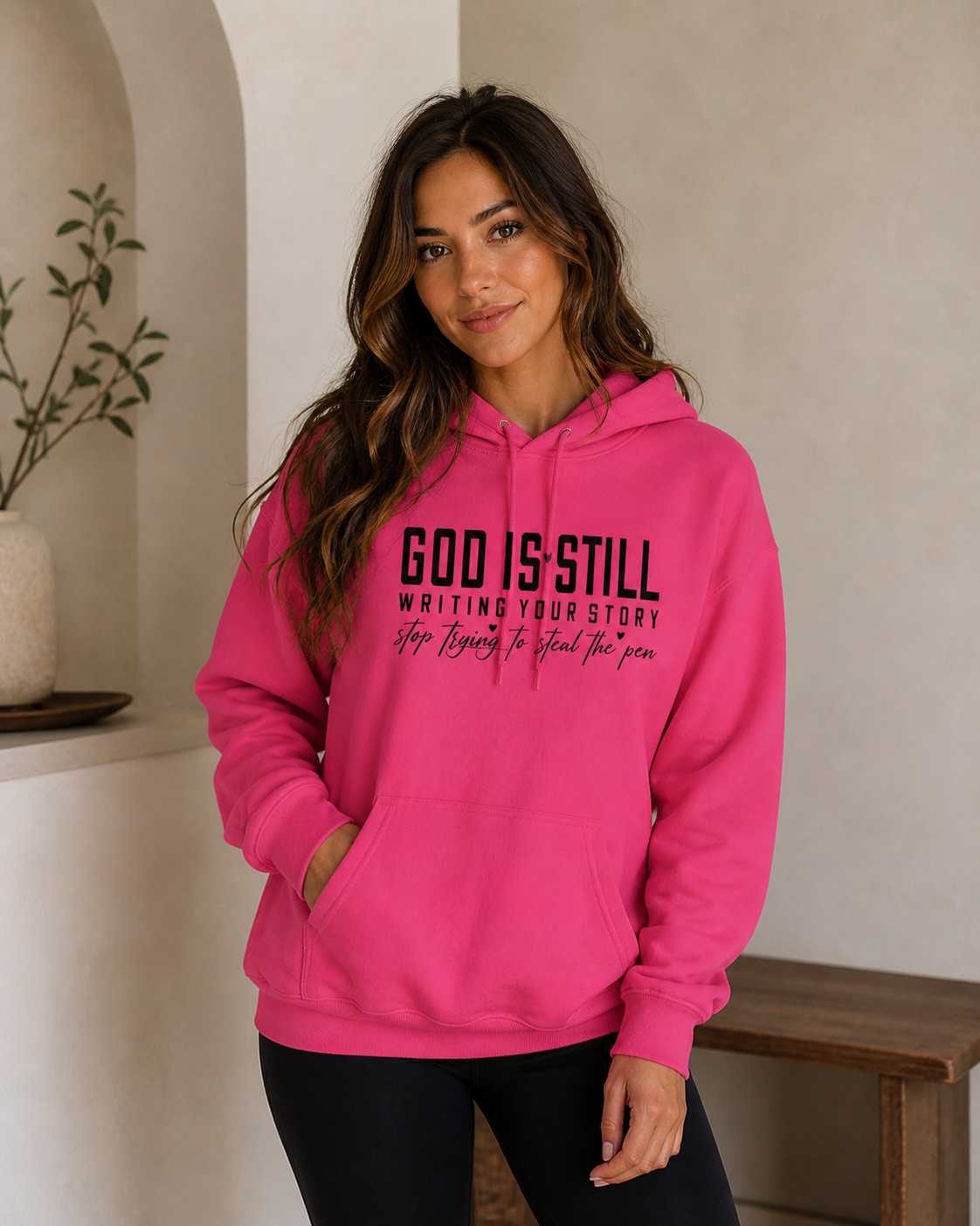 God Is Still Writing Your Story Hoodie – Christian Faith Hoodie for Women | Inspirational Scripture Sweatshirt